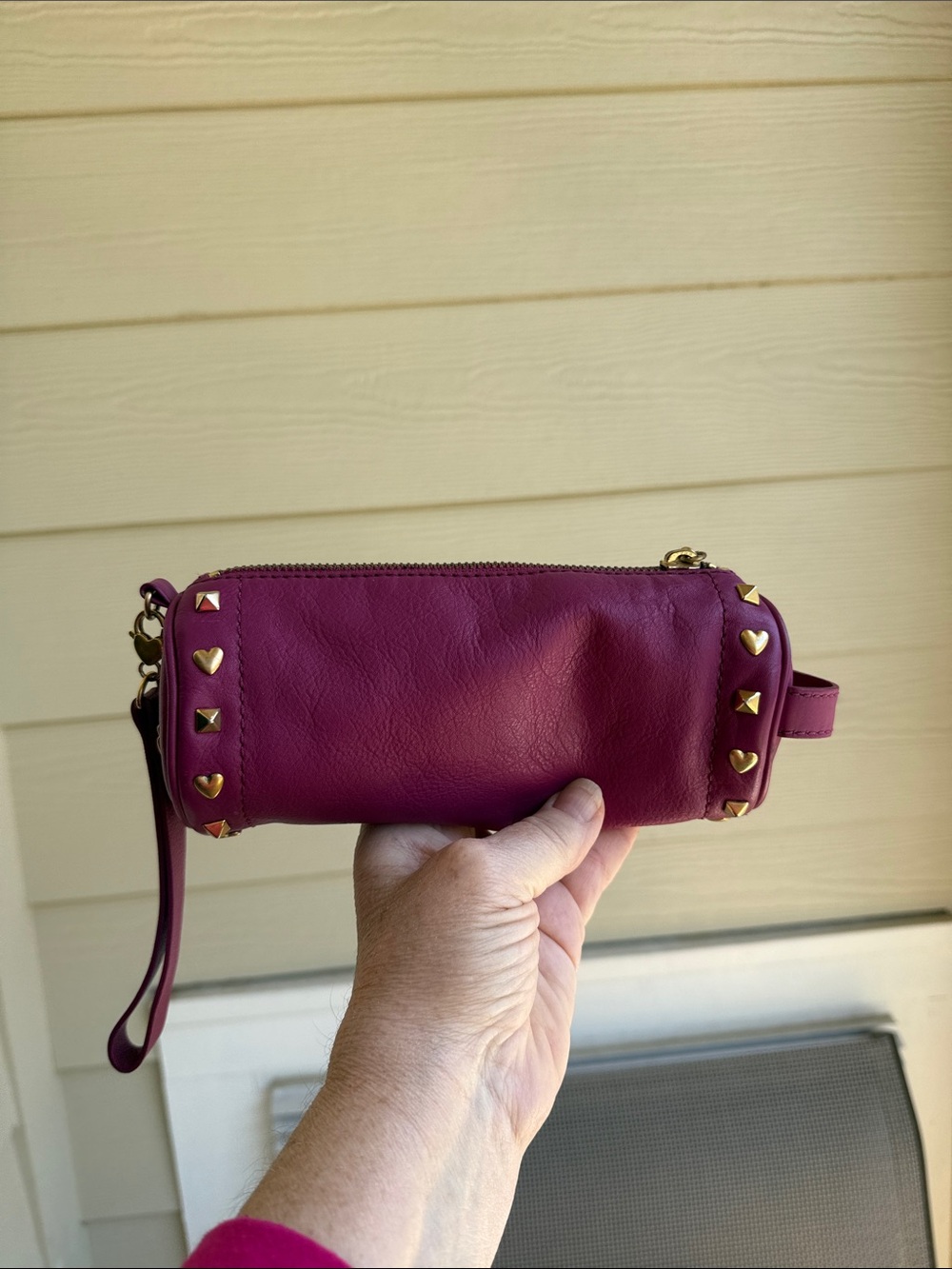 Juicy Couture Wristlet Bag in Deep Magenta - Picture 3 of 10